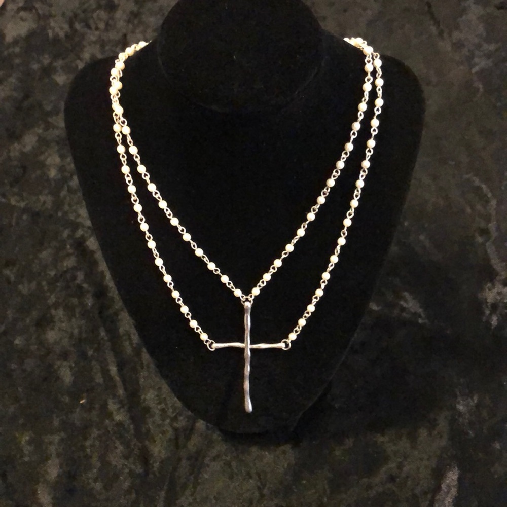 Cross Double Necklace